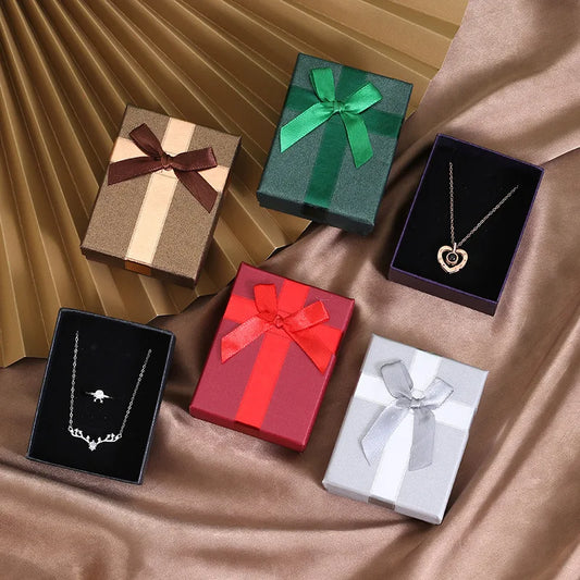 Jewelery Gift Box For Earrings Necklace Rings