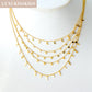 LUXUKISSKIDS Woman Collier бижутерия Golden Chains Necklaces Bohemia Star Heart Elegant Stainless Steel Jewelry Trendy Collars