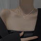 Fashion Trend Unique Design Elegant Delicate Light Luxury Green Zircon Necklace Women Jewelry Party Premium Stud Earrings Gift