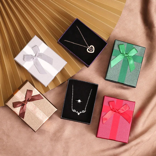 Jewelery Gift Box For Earrings Necklace Rings