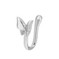 Zenat Vintage Gold Dragon Butterfly Faux Nose Ring Jewelry