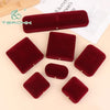 Flocking Gold Buckle Jewelry Box Red Velvet