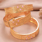 Ethiopian Gold Color Bangles for Women African Jewelry Habesha Middle East Girl Wedding bracelets Gift