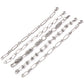 1PC 304 Stainless Steel Punk Style Bracelets Silver Color Wide Connector Chain Bracelet for Man Women Fashion Jewelry 19cm long