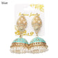Bohemia Oorbellen Hangers Vintage Gypsy Jhumka Indian Style Earrings Flower Pearl Beads Bell Shape