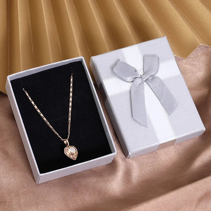 Jewelery Gift Box For Earrings Necklace Rings