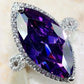 Gorgeous Sparkling Crystal Zircon Design Ring for Women, Exquisite and High-end Accessories  Women's Temperament Jewelry