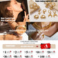 EILIECK 316L Stainless Steel Heart Love Necklace Bracelets Earrings Set For Women New Trendy 18K Gold Plated Waterproof Jewelry