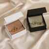 Leather Packaging Bag Set Flip-Top Paper Jewelry Box