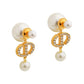 Elegant And Sweet Pearl Earrings Are Suitable For Women To Wear Fashionable Jewelry For Daily Travel, Parties And Banquets