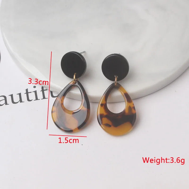 New Brown Color Women Hanging Earrings Beer Bottle Pendants Drop Earrings Square Earrings Fashion Jewelry pendientes mujer