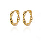 Stainless Steel Evil Eye Earrings for Women 2024 Trend Gold Color Round Circle Hoop Earrings Luxury Wedding Jewelry aretes