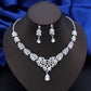 Fashion Choker Necklace Sets for Women Bridal Jewelry Sets Party Prom Wedding Earrings Costume Accessories