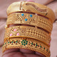Ethiopian Gold Color Bangles for Women African Jewelry Habesha Middle East Girl Wedding bracelets Gift