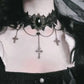 Neo-Gothic Punk Black Sexy Lace Chokers Necklace For Women Fashion Retro Clavicle Chain Halloween Collar Choker Steampunk Gifts