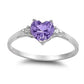 2025 New Purple Cubic Zirconia Ring with Sparkling Square Crystal, High End Women's Personalized Fashion Cocktail Party Jewelry