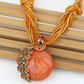 Elegant Vintage Peacock Fringed Tassel Pendant Necklace for Women's Sweaters Fashionable Bohemian Jewelry Accessory