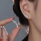 925 Silver Needle Green Flower Earrings For Women Korean Fashion Jewelry 2025 Trending Luxury Zircon Leaf Women's Stud Earrings