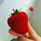 Strawberry Box Cute Jewelry Boxes Ring Flocking Storage Box