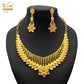 ANIID Luxury Indian Jewelry Sets for Women Party Dubai 24K Gold Color Necklace Set African Wedding Traditional Jewelry Gifts