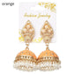 Bohemia Oorbellen Hangers Vintage Gypsy Jhumka Indian Style Earrings Flower Pearl Beads Bell Shape