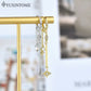 925 Sterling Silver Neddle Multi-pendant micro-embedded Chain Star Pendant Hoop Earrings For Women Fashion Party Jewelry Gifts