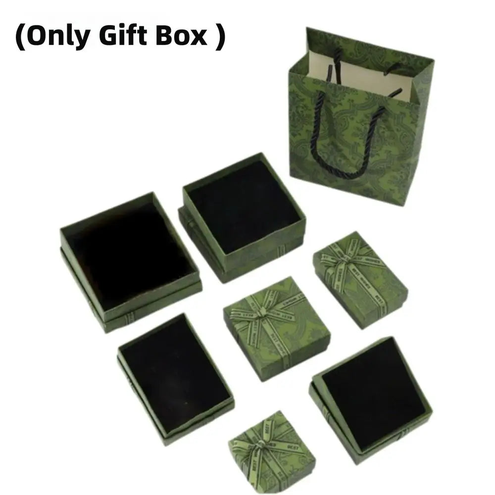 Elegant Bow Gift Box Matcha Green Paper Box