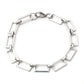 1PC 304 Stainless Steel Punk Style Bracelets Silver Color Wide Connector Chain Bracelet for Man Women Fashion Jewelry 19cm long
