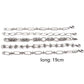 1PC 304 Stainless Steel Punk Style Bracelets Silver Color Wide Connector Chain Bracelet for Man Women Fashion Jewelry 19cm long