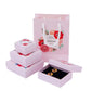 Pink Print 5Sizes Gift Box For Bracelets Earring Ring Necklace