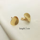 Golden Fashion Metallic Woven Stylish Clip on Earrings Temperament Irregular Geometric Ear Cuff Clips Non Pierced Ears Jewelry