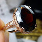 Gorgeous Sparkling Crystal Zircon Design Ring for Women, Exquisite and High-end Accessories  Women's Temperament Jewelry