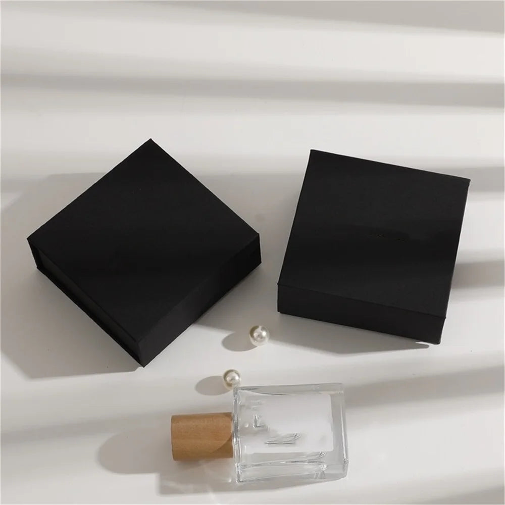 Leather Packaging Bag Set Flip-Top Paper Jewelry Box