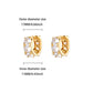 Zircon Geometric Snake Earrings for Women Multi Layered Gold Color Small Hoop Earrings Fashion Ear Piercing Wedding Jewelry