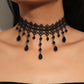 Neo-Gothic Punk Black Sexy Lace Chokers Necklace For Women Fashion Retro Clavicle Chain Halloween Collar Choker Steampunk Gifts