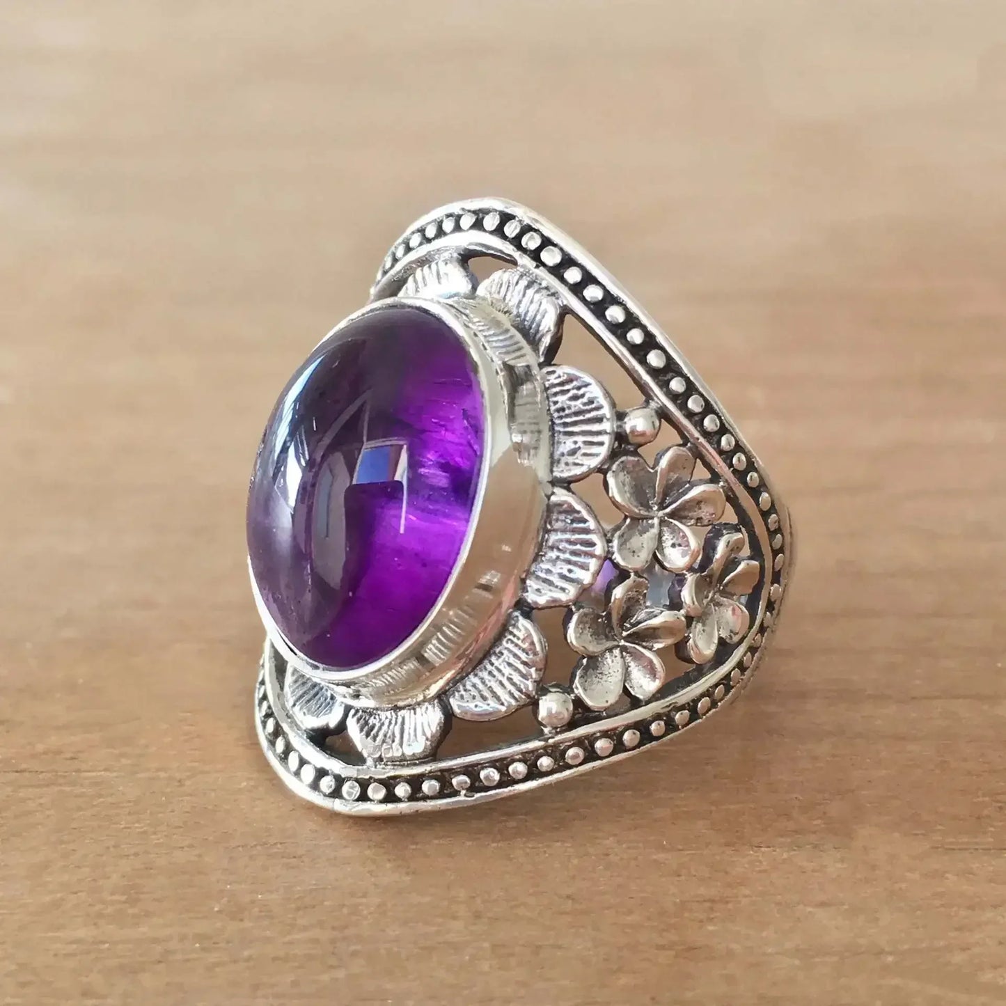 2025 New Purple Cubic Zirconia Ring with Sparkling Square Crystal, High End Women's Personalized Fashion Cocktail Party Jewelry