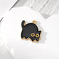 10pcs Original Alloy Enamel Black Cat Charms Cute Heart Kitten Pendant For Bracelet Earring Necklace Diy Jewelry Make