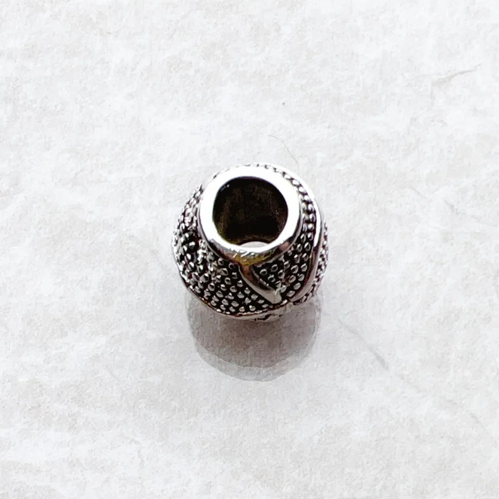 Charm Bead Blackened Starfish 925 Sterling Silver Vintage Karma Jewelry Ocean Accessories For Men Women