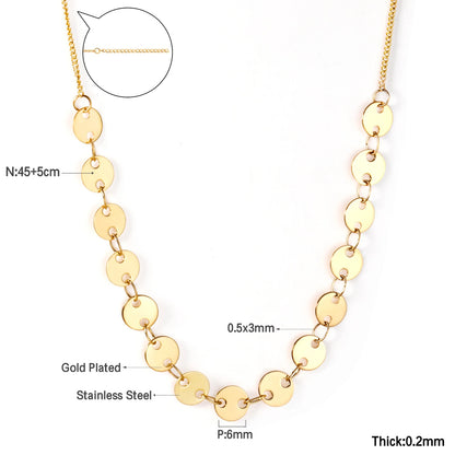 LUXUKISSKIDS Woman Collier бижутерия Golden Chains Necklaces Bohemia Star Heart Elegant Stainless Steel Jewelry Trendy Collars