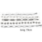 1PC 304 Stainless Steel Punk Style Bracelets Silver Color Wide Connector Chain Bracelet for Man Women Fashion Jewelry 19cm long