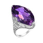 Gorgeous Sparkling Crystal Zircon Design Ring for Women, Exquisite and High-end Accessories  Women's Temperament Jewelry