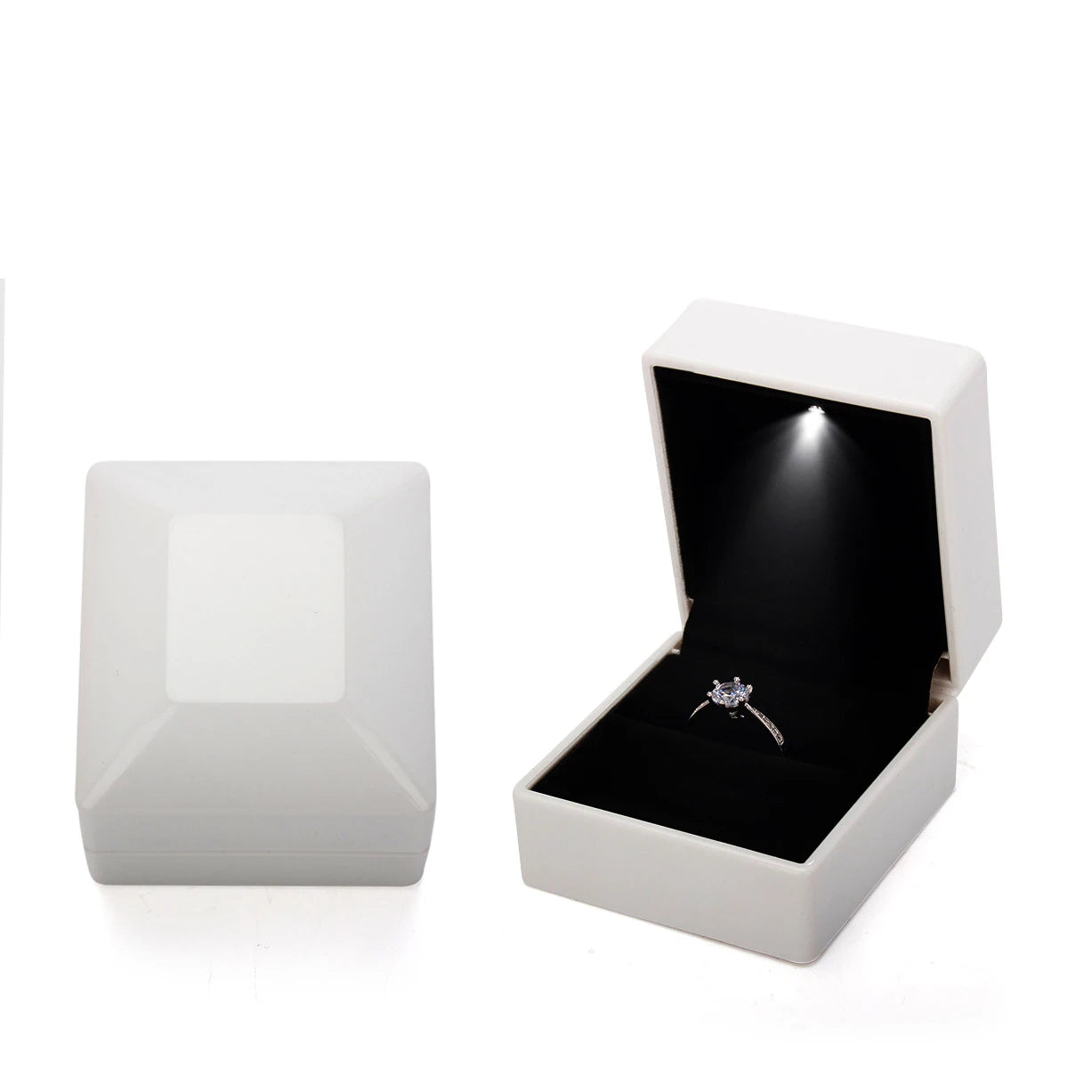 Crown Jewelry Box With Lighted LED