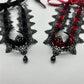 2025 New Sexy Lace Flower Necklace for Women Gothic Punk Velvet Collar Choker Black Waterdrop Pendent Necklace Strap Bow Jewelry