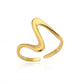 Heart Rings for Women Grils Gold Color Adjustable Stainless Steel Ring 2024 Trend Luxury Wedding Couple Jewelry anillos mujer