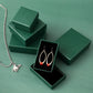 Blackish Green Square Jewelry Storage Box