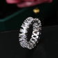 Fashion Luxury Multicolor Charm Zircon Wedding Rings for Women Round Square Stone Party Ring Jewelry