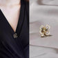 Sweet Flower Shape Lapel Pin Inlaid Shiny Rhinestones Brooches All-match Versatile Corsage Accessories