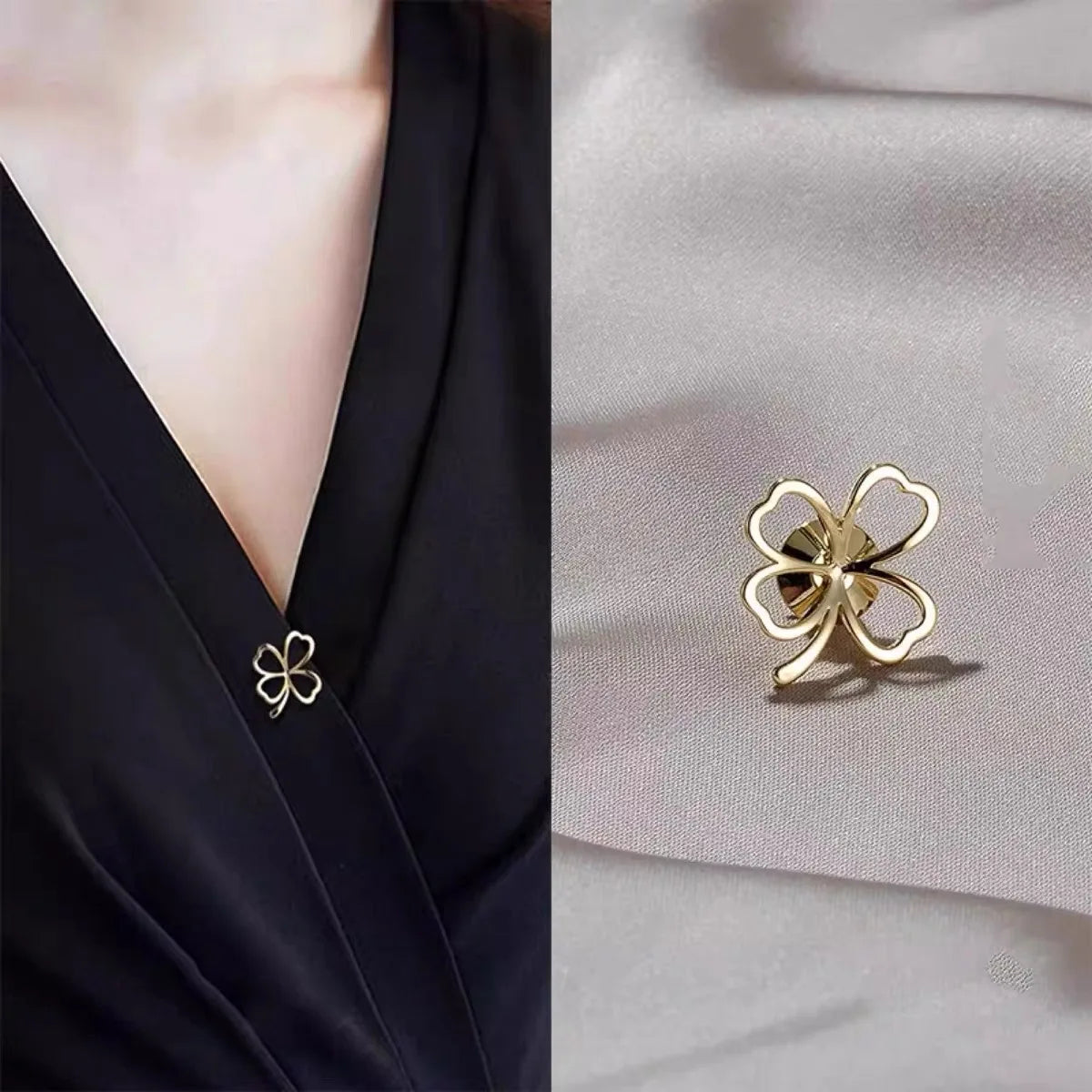 Sweet Flower Shape Lapel Pin Inlaid Shiny Rhinestones Brooches All-match Versatile Corsage Accessories