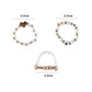 Trendy Cute Bohemia Pearl Flower Acrylic Beaded Rings Party Jewelry Finger Ring Set Women Ring