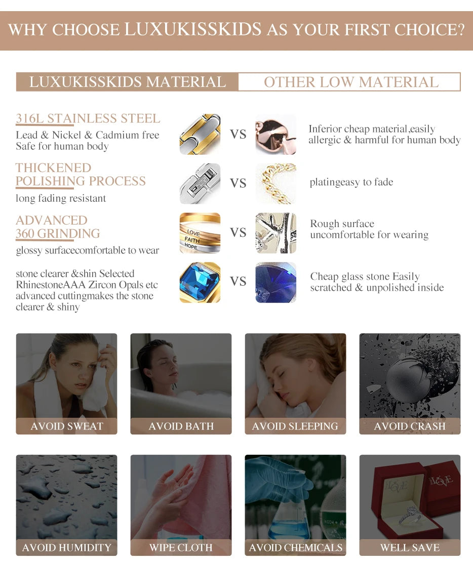 LUXUKISSKIDS Woman Collier бижутерия Golden Chains Necklaces Bohemia Star Heart Elegant Stainless Steel Jewelry Trendy Collars